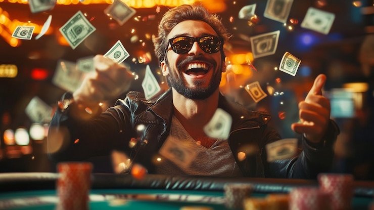 Pemain esports fokus di layar pertandingan